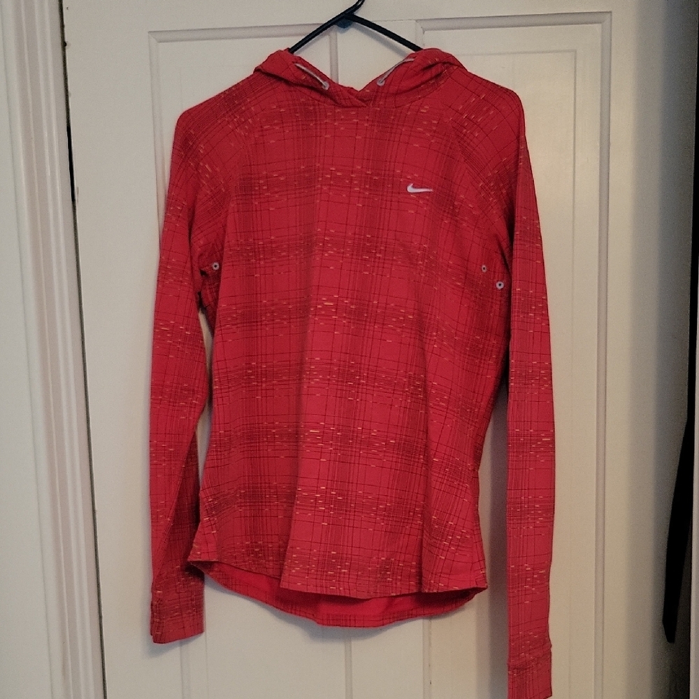 Nike Hot Pink Plaid Hoodie